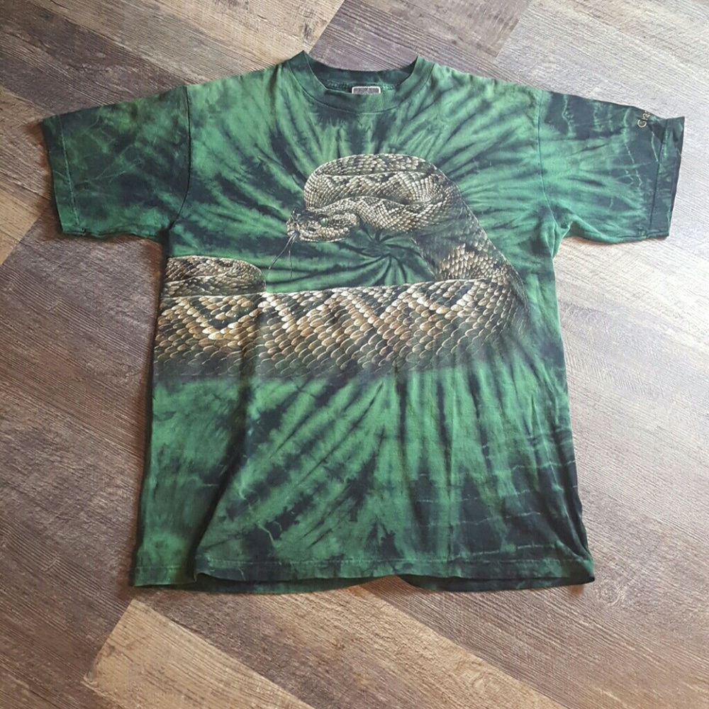Z Screenprints Y2K Vintage Size M Graphic T Shirt Sneak Print Green